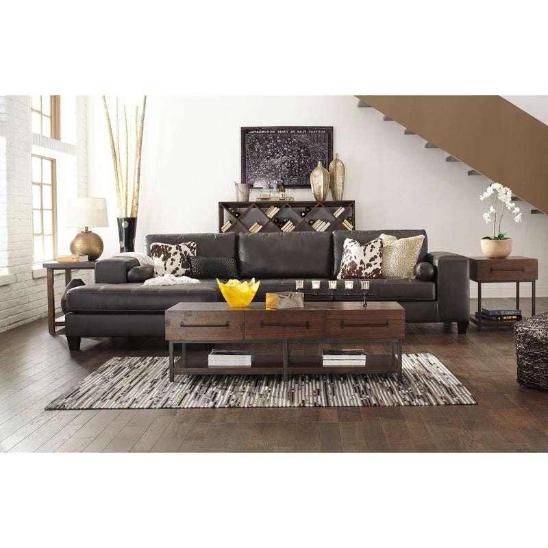 Signature Design by Ashley Nokomis Leather Look 2 pc Sectional 176262/176263 IMAGE 8